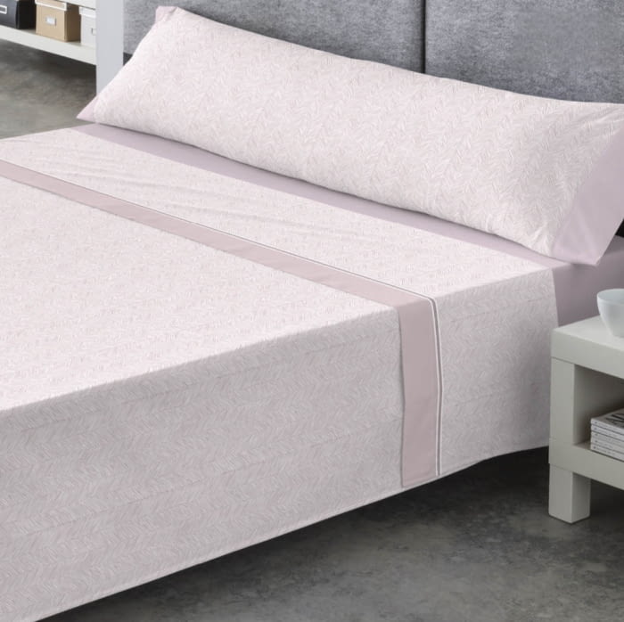 Sábanas espigas rosadas. Cama: 90, 135 y 150 - 1