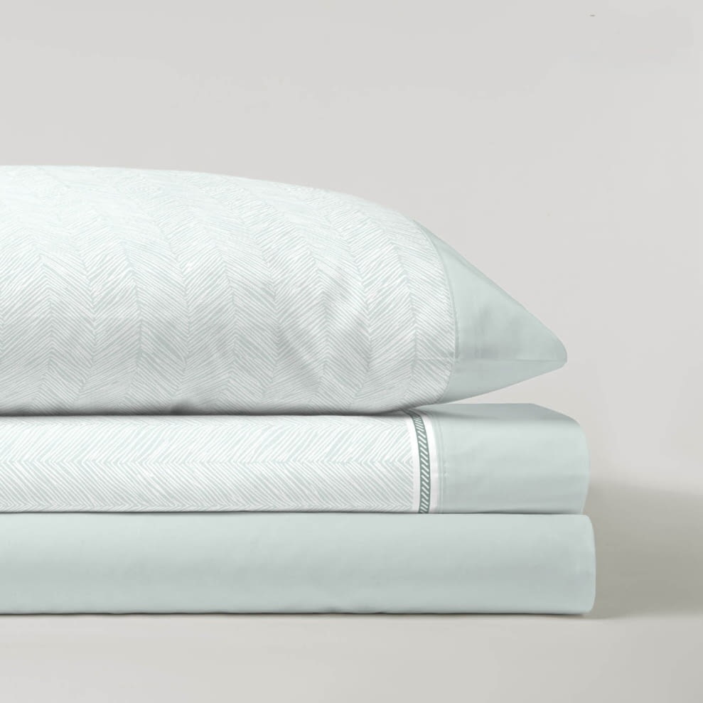 Sábanas espigas verdes. Cama: 90, 105 y 135