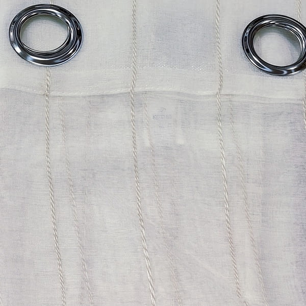 Visillo confeccionado blanco cadeneta 140 x 260 - 1