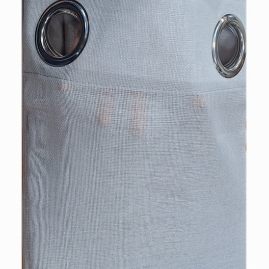 Visillo confeccionado malla gris - 2