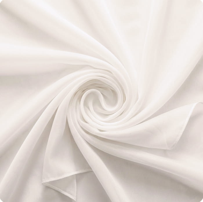 Tela visillo voile blanco natural - 1