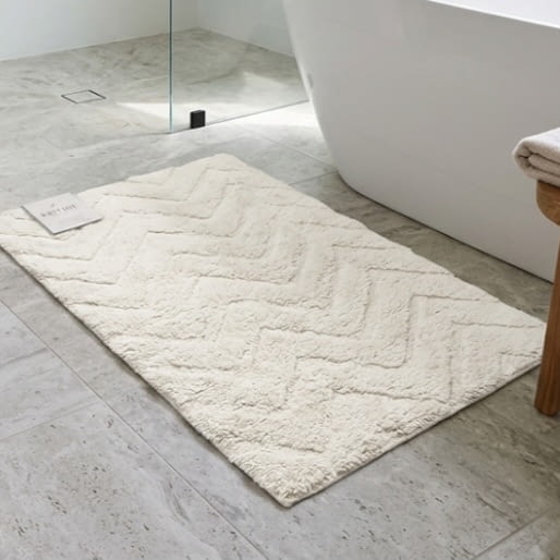 Alfombras baño cruda zig zag 40 x 70 - 1
