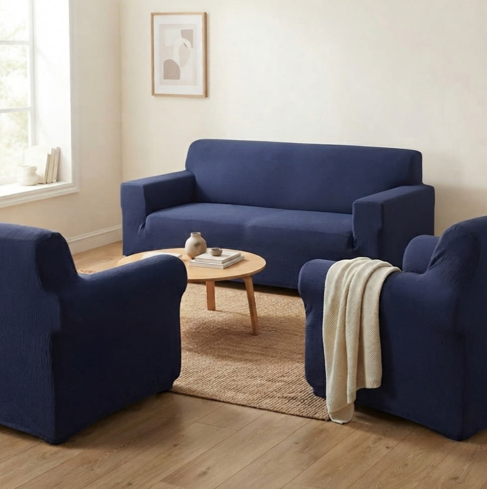 Fundas de sofá azul 3 + 1 + 1 Plazas