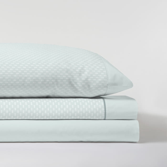 Juego de sábanas verdes. Cama 150