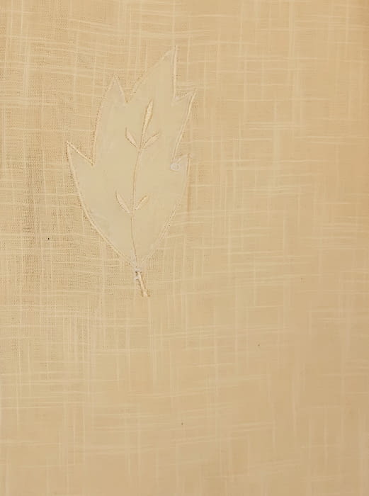 Visillos bordados Acacia amarillo - 2