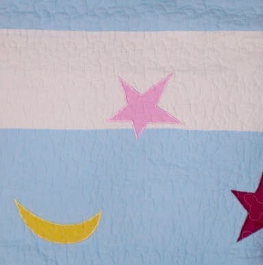 Colcha Boutie azul Luna. Cama 90 - 1