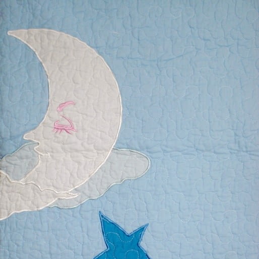 Colcha Boutie azul Luna. Cama 90 - 2