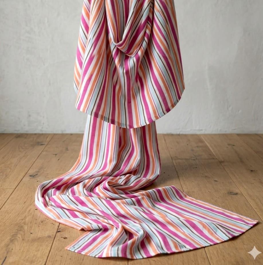 Tela half panamá rayas