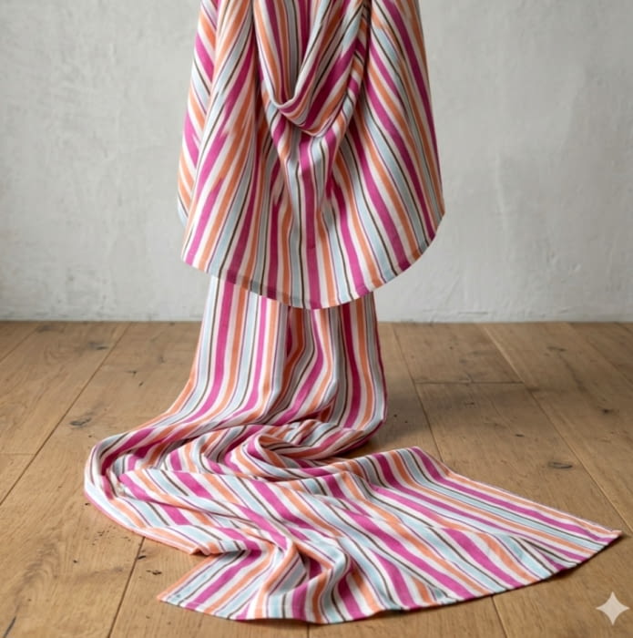 Tela half panamá rayas