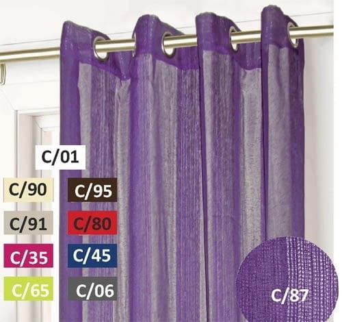 2 Visillos rojos rayas ollaos - 2