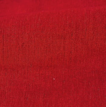 Tela tapicería terciopelo Chenilla roja - 2