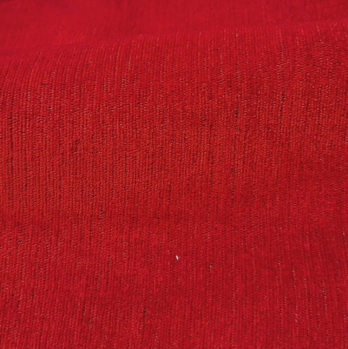 Tela tapicería terciopelo Chenilla roja - 2