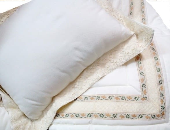 Colcha edredón puntillas cama 150 - 7