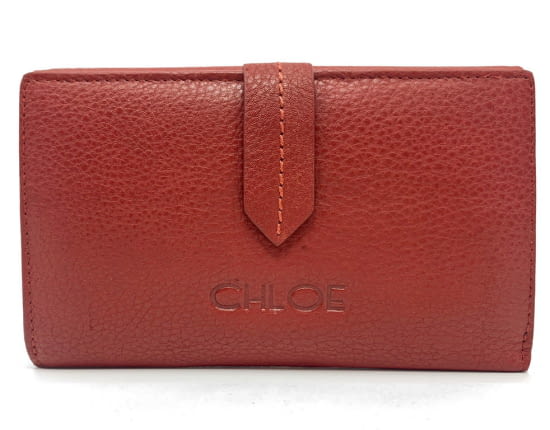 CHLOE DAX-BILLET.SRA.15,5CM.ROJO   21709-1
