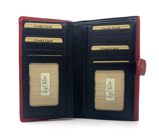 CHLOE DAX-BILLET.SRA.15,5CM.ROJO   21709-3