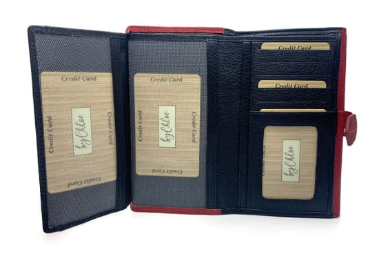 CHLOE DAX-BILLET.SRA.15,5CM.ROJO   21709-4