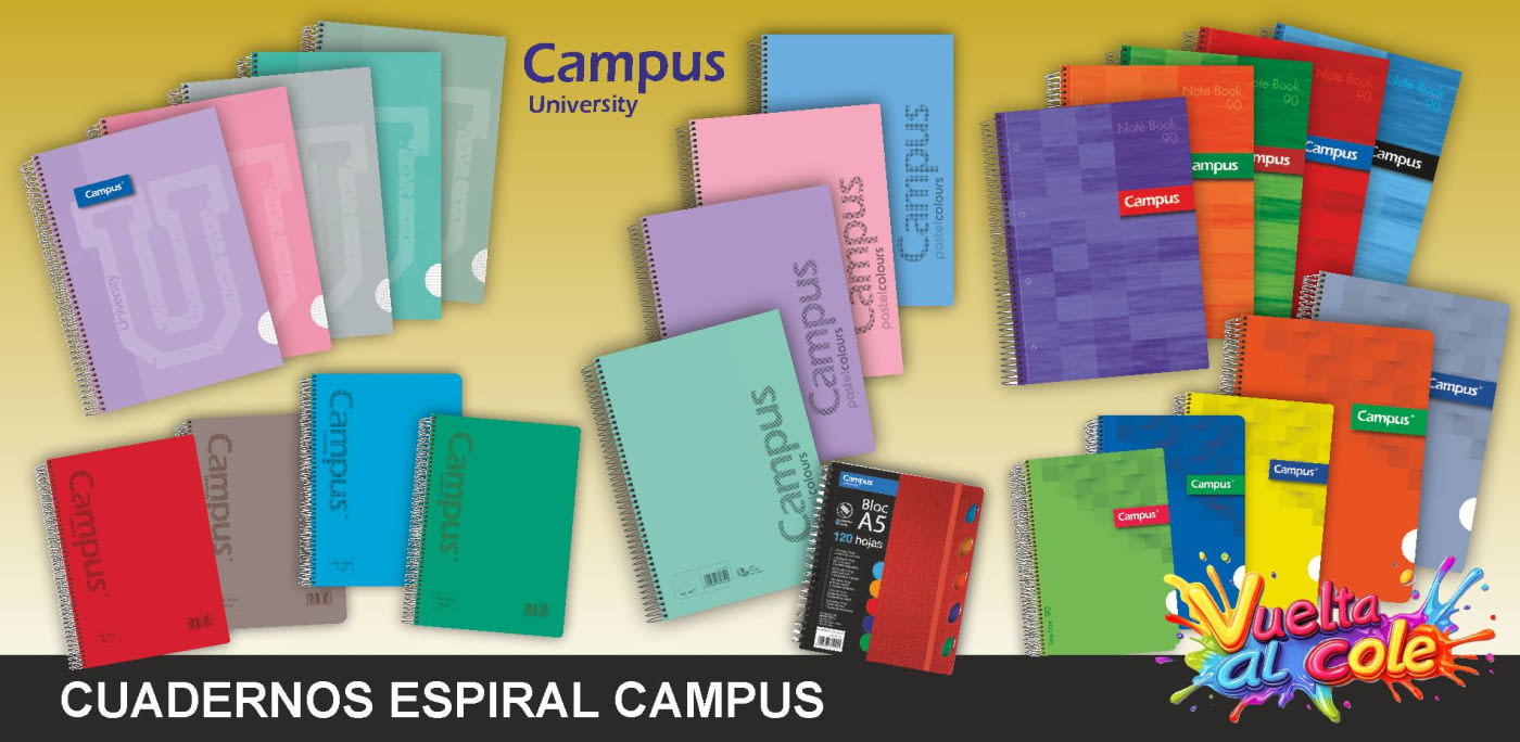 Cuadernos espiral Campus