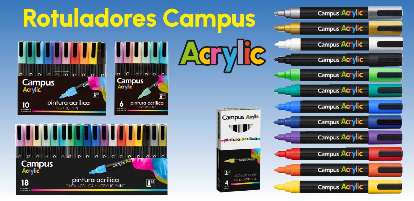 Rotuladores Campus Aclrylic