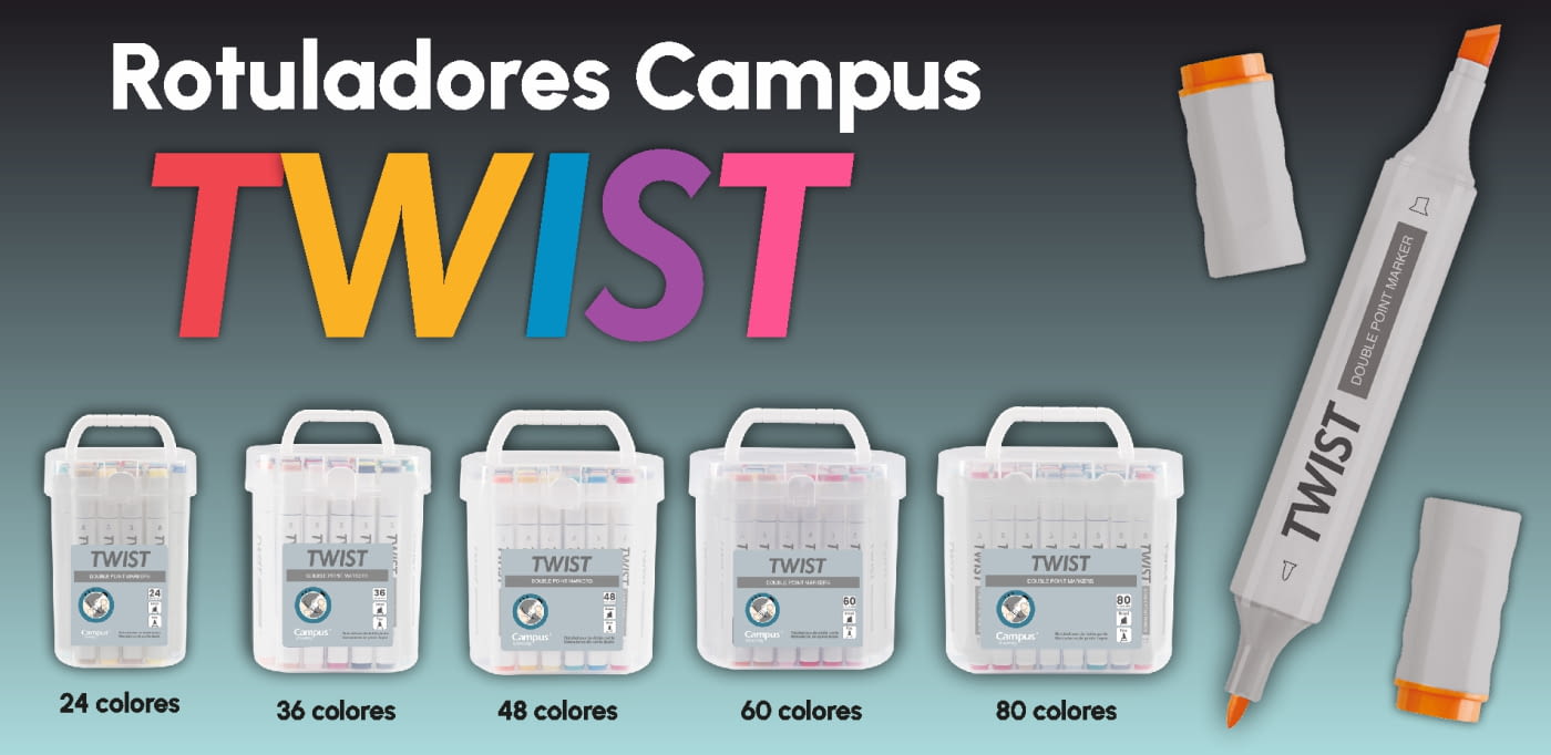 Rotuladores Campus Twist