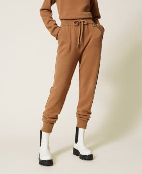 TWINSET pantalón en lana color camel - 2