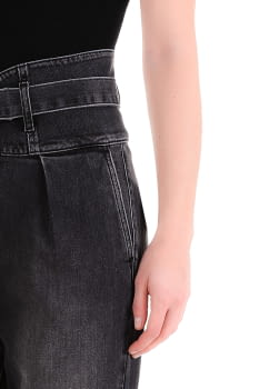 LIU·JO pantalón  color negro con pinzas y cintura alta - 3