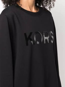 MICHAEL KORS sudadera color negro con logotipo