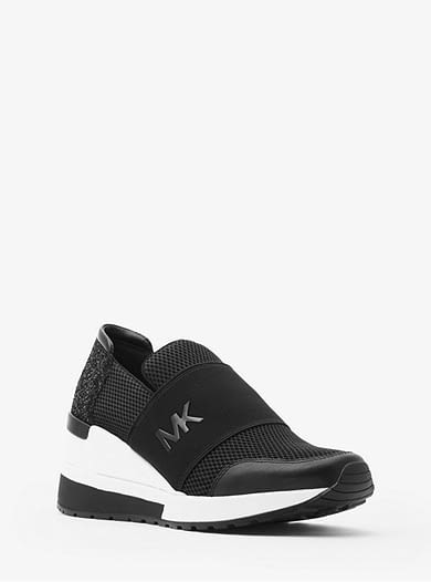 MICHAEL KORS zapato elástico color negro con swarovski