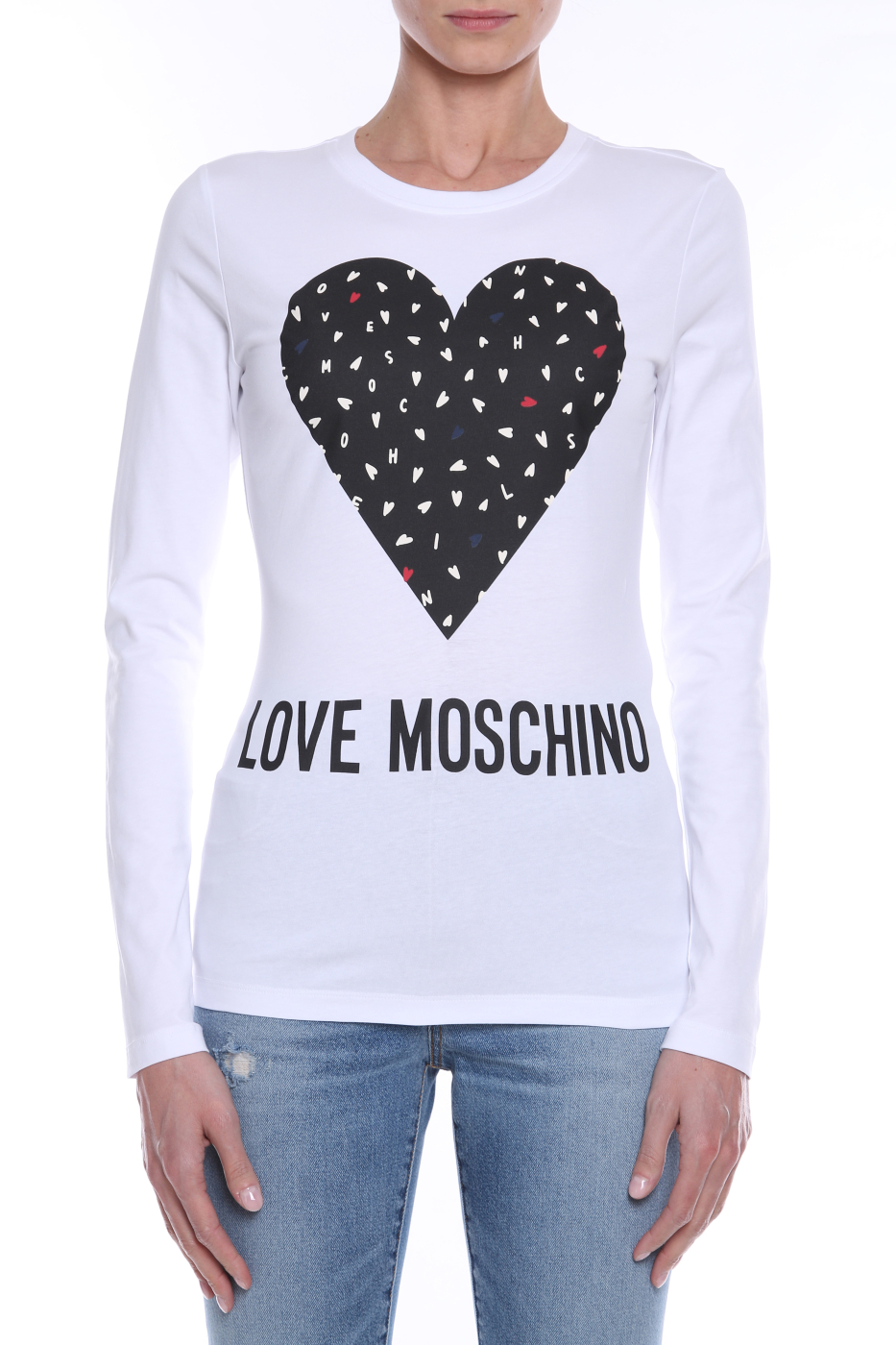 LOVE MOSCHINO camiseta blanca con corazón