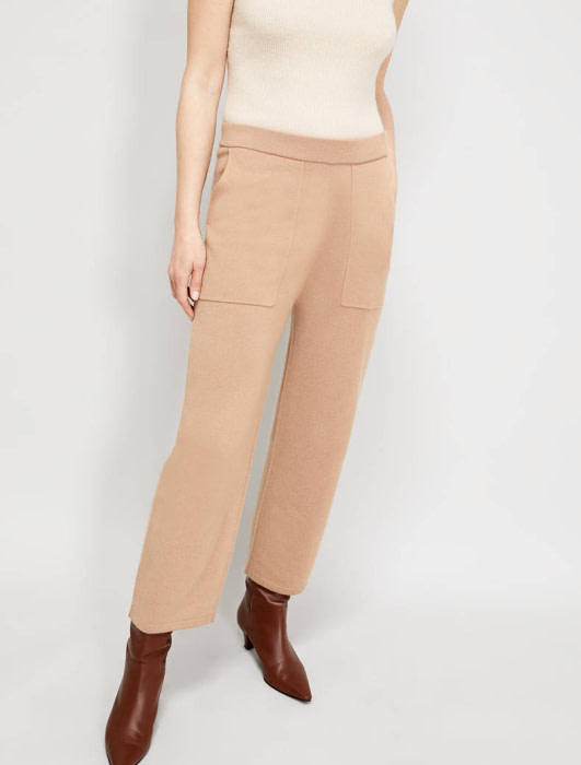 PENNYBLACK pantalón en punto color camel - 2