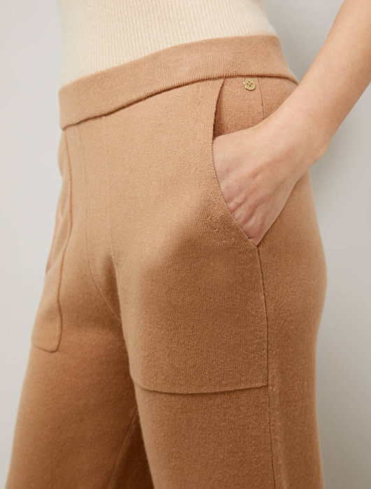 PENNYBLACK pantalón en punto color camel - 3