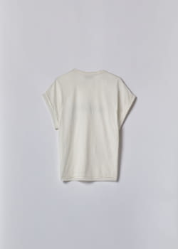 BLUGIRL camiseta blanca con logo y flores - 5