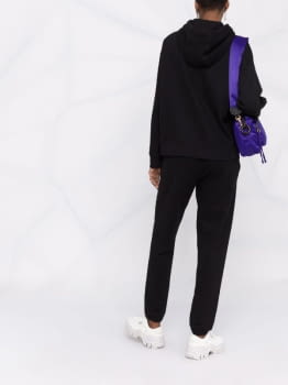 DKNY pantalón chandal negro con logo lima - 6