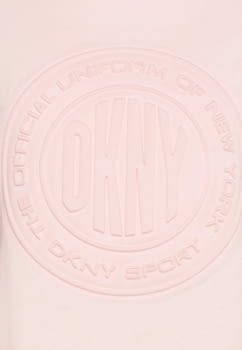 DKNY camiseta rosa con logo en relieve - 3