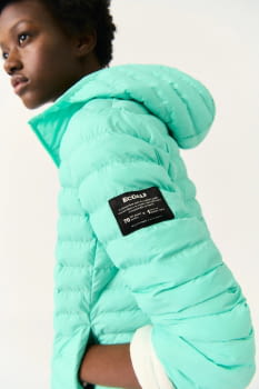 ECOALF chaqueta con capucha color verde agua - 2