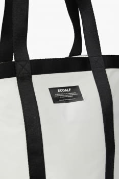 ECOALF bolso color blanco con vivos en negro - 3