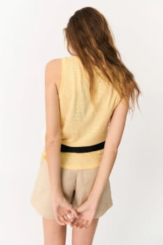 ECOALF camiseta tirantes color amarillo - 2