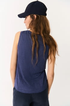 ECOALF camiseta tirantes color azul índigo - 2