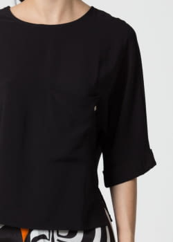 KOCCA camiseta manga tres cuartos color negro