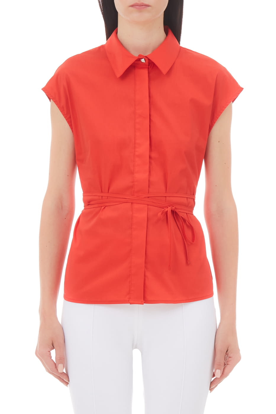 LIU·JO camisa sin mangas color rojo naranjado