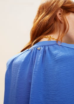 LOLA CASADEMUNT camisa sin mangas en azul tinta - 4
