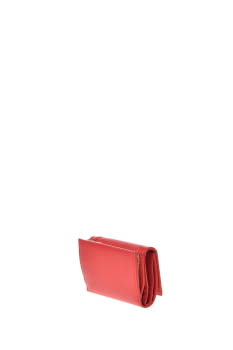 LOVE MOSCHINO cartera troquelada rojo con  chapa y logotipo - 2