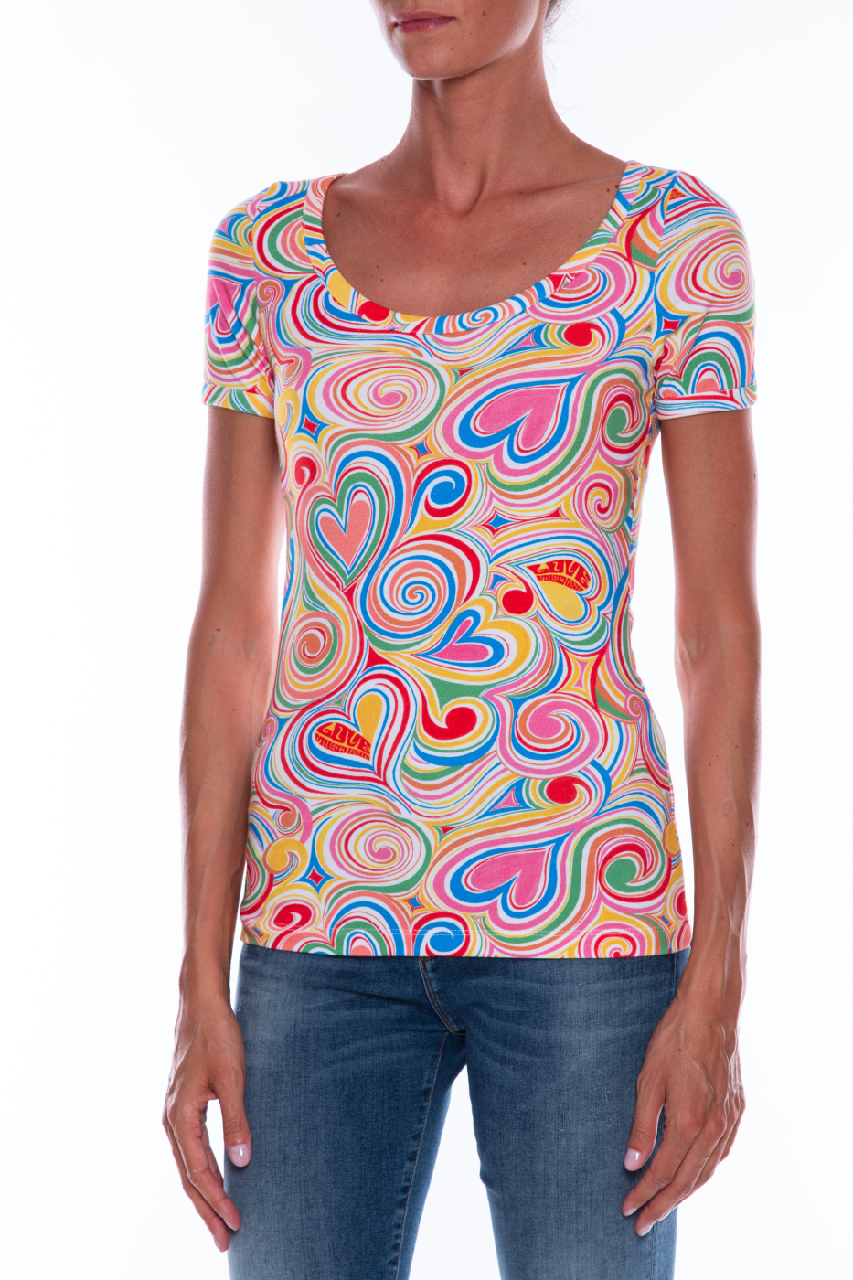 LOVE MOSCHINO camiseta estampada multicolor