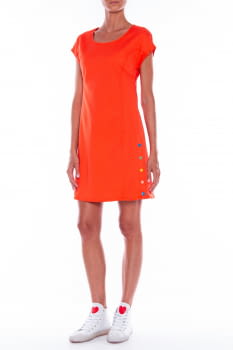 LOVE MOSCHINO vestido color naranja - 1
