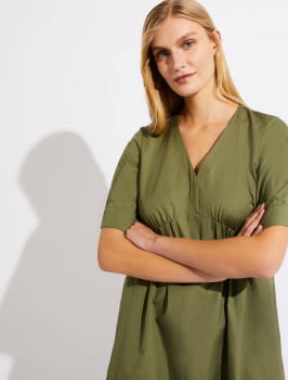 PENNYBLACK vestido algodón verde caqui - 3