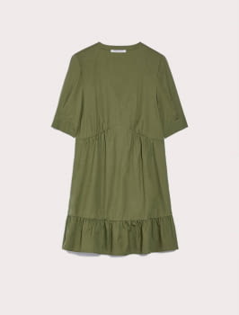 PENNYBLACK vestido algodón verde caqui - 6
