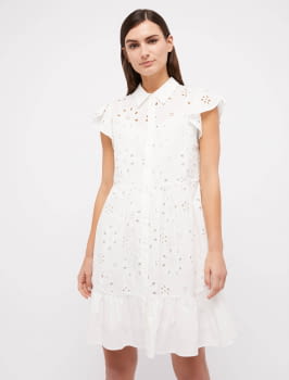 PENNYBLACK vestido con bordado color blanco - 1