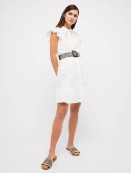 PENNYBLACK vestido con bordado color blanco - 3