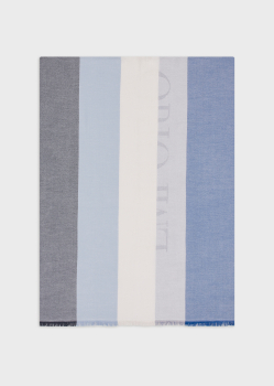 EMPORIO ARMANI foulard en rayas azules - 2