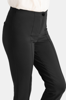 CAMBIO pantalón pitillo en punto color negro - 2