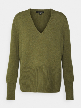 ECOALF jersey en lana color verde con escote pico - 3